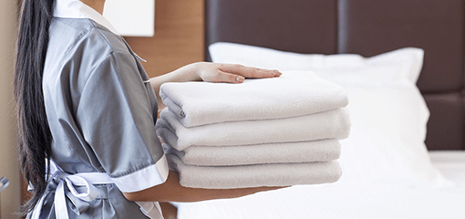 備品の補充（リネン類など）